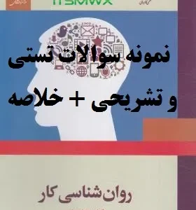 جامع‌ترین مجموعه نمونه سوالات تستی (760 عدد) و تشریحی (700+ عدد) فصل به فصل روانشناسی کار فاطمه پورشهسواری + خلاصه‌های کامل کتاب با قابلیت سرچ پیشرفته. منبعی بی‌نظیر برای دانشجویان و علاقه‌مندان به روانشناسی صنعتی-سازمانی.